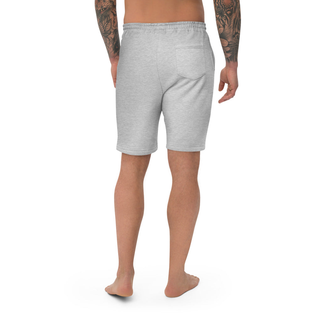 Black logo Men's fleece shorts