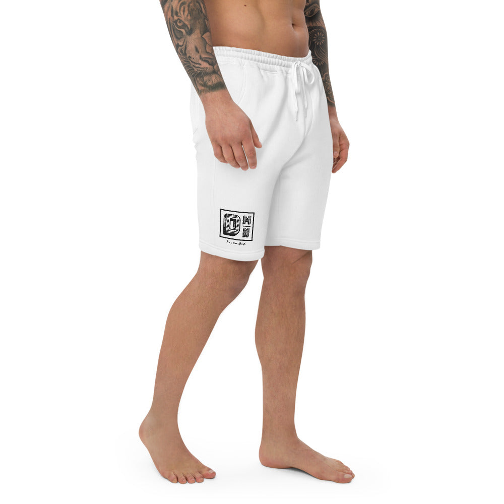 Black logo Men's fleece shorts