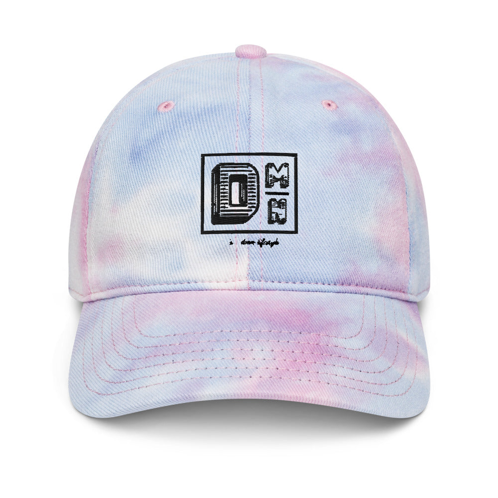 Black DMN logo Tie dye hat