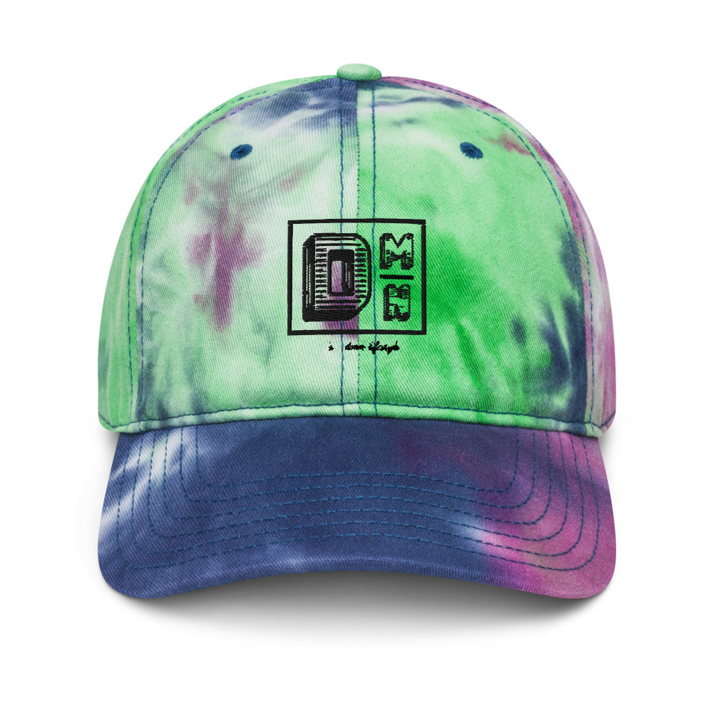 Black DMN logo Tie dye hat