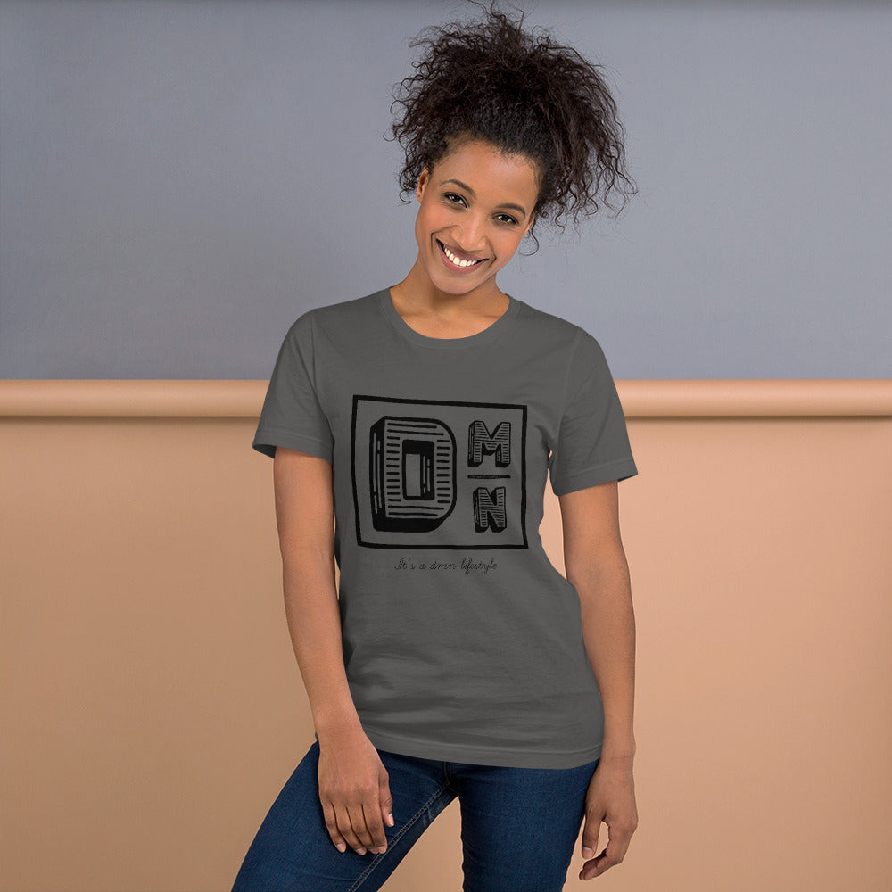 Black logo Dark colored Short-Sleeve Unisex T-Shirt