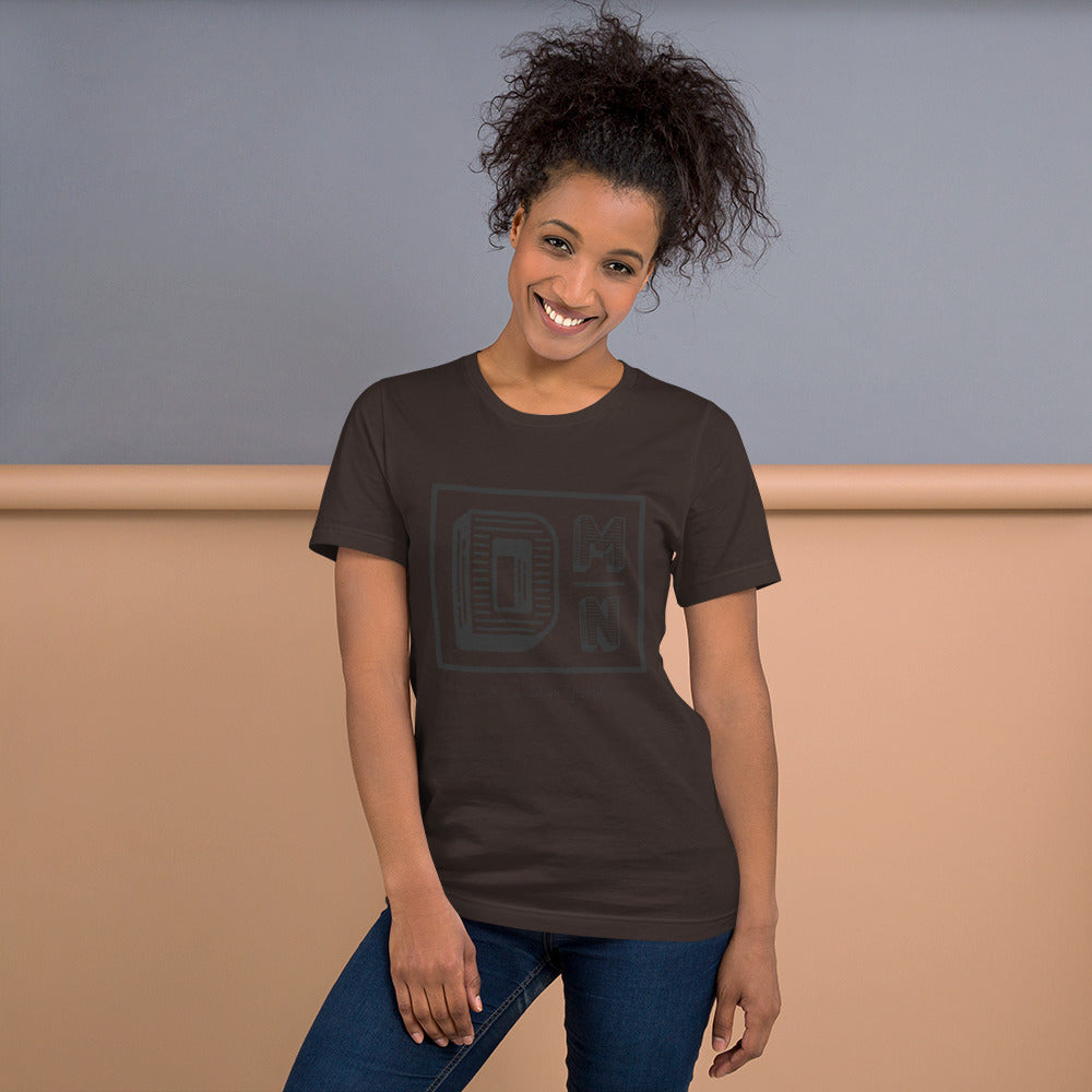 Black logo Dark colored Short-Sleeve Unisex T-Shirt
