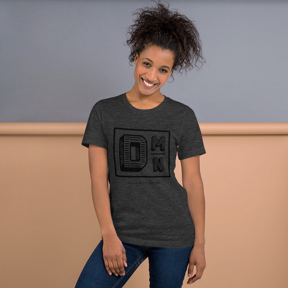 Black logo Dark colored Short-Sleeve Unisex T-Shirt
