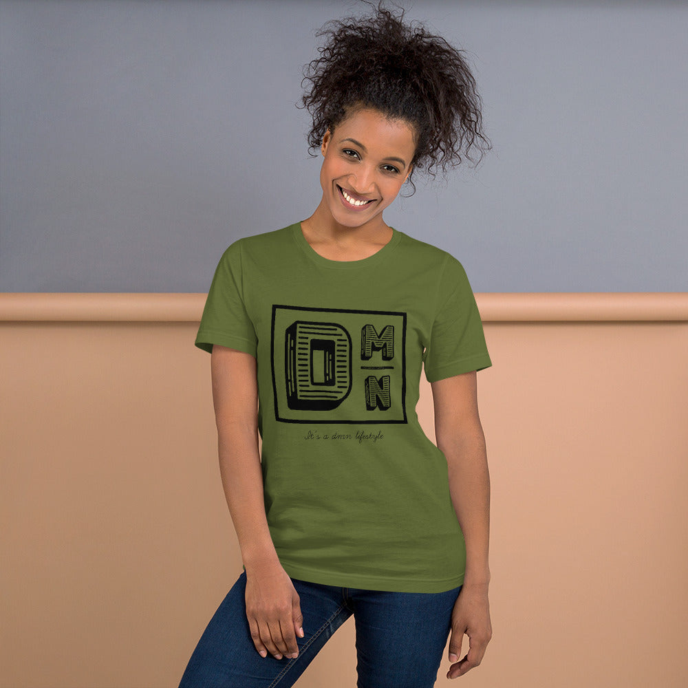 Black logo Dark colored Short-Sleeve Unisex T-Shirt